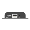 kit extensor para distancias de hasta 200 metros | resolución 4k @60hz | cat 6 | conexión uno a uno y uno a muchos hasta 120 mts | compatible con switch gigabit | control ir