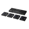 kit divisor y extensor hdmi | 1x4 | hasta 70 m |resolución 4k @ 60 hz | cat 6/6a/7 | ipcolor | cero latencia | puerto s/pdif | edid | rs232 | salida loop / poc