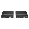 kit extensor por fibra óptica | hasta 40 kilómetros| 4k@60hz | con ir | rs232