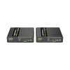 kit extensor hdmi por fibra Óptica 10g a 40 km / resolución 4k@60hz/ monomodo (smf) / ipcolor pixel / cero latencia/ sin comprimir / s/pdif / arc / rs 232 / salida loop / transceptores Ópticos (gbic) incluidos / ir bidireccional.