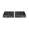 kit extensor hdmi por fibra Óptica 10g a 40 km / resolución 4k@60hz/ monomodo (smf) / ipcolor pixel / cero latencia/ sin comprimir / s/pdif / arc / rs 232 / salida loop / transceptores Ópticos (gbic) incluidos / ir bidireccional.