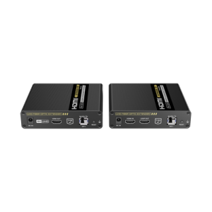 kit extensor hdmi por fibra Óptica 10g a 40 km / resolución 4k@60hz/ monomodo (smf) / ipcolor pixel / cero latencia/ sin comprimir / s/pdif / arc / rs 232 / salida loop / transceptores Ópticos (gbic) incluidos / ir bidireccional.