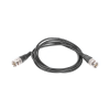 cable coaxial armado con conector bnc (video) / longitud de 1.5 mts / optimizado para cámaras 4k / uso en interior