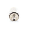 conector n macho para 75 ohm de anillo plegable para cable rg 59, niquel/ oro /teflón.