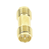 adaptador barril de sma hembra inverso a sma hembra inverso, oro/ oro/ teflón,