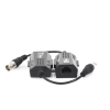 kit extensor ip por cable cable coaxial para distancias de hasta 200 m / reutiliza el cableado existente para conectar cÁmaras ip / no requiere energía / transmisión en tiempo real / protección contra sobretensiones incorporada