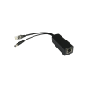 cable divisor poe pasivo de 48 55 vcc @ 12 vcc, 2 a. aplicaciones como adaptar micrófonos en cámaras ip