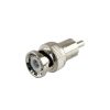 adaptador en línea para 75 ohm, de conector bnc macho a rca macho en aplicaciones de audio video para cámaras, monitores y dvr´s.