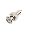 adaptador en línea para 75 ohm, de conector bnc macho a rca macho en aplicaciones de audio video para cámaras, monitores y dvr´s.