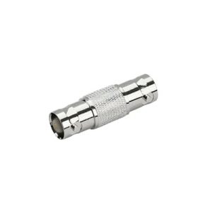 adaptador tipo barril para 75 ohm, de conector bnc hembra a bnc hembra, níquel/ oro/ teflón.