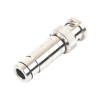 conector bnc macho en 75 ohm, de compresión axial para cable coaxial rg 59/u, níquel/ oro/ politetrafluoroetileno.