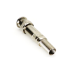 conector bnc macho de 75 ohm, con base de resorte para montar a presión cable coaxial rg 59/ níquel/ oro/ teflón.