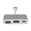 adaptador multipuerto usb c 3.1 a hdmi 4k / usb 3.0 / usb – c / alta velocidad de transmisión de datos / admite carga rápida (pd) en el puerto usb – c