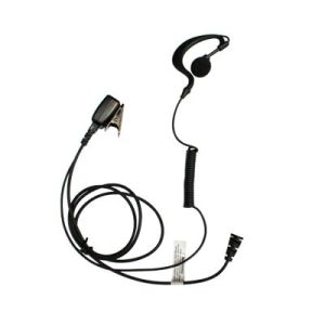 micrófono / audífono de solapa con tubo acústico transparente. para hyt tc 500/ 518/ 600 / 610/ 700.