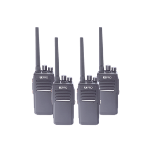 kit de 4 radios tx680au y dos cargadores adicionales