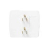 multicontacto para pared con 6 contactos color blanco,125 v /15 a