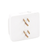 multicontacto para pared con 6 contactos color blanco,125 v /15 a