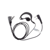 micrófono audífono de solapa ajustable al oído para icom ic f11/ 14/3021/ 3013/ 3103/ 3003/ 1100d/2100d