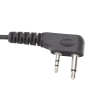 micrófono audífono de solapa con tubo acústico transparente para icom ic f11/ 14/ 3021/ 3013/ 3103/ 3003/ 1100d/2100d