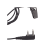 micrófono audífono de solapa con tubo acústico transparente para kenwood tk3230/3000/3402/3312/3360/3170,nx240/340/220/320/420 con tubo acústico de pu (grado médico)