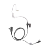 micrófono audífono de solapa con tubo acústico transparente para kenwood tk3230/3000/3402/3312/3360/3170,nx240/340/220/320/420 con tubo acústico de pu (grado médico)
