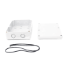 gabinete plástico para exterior (ip65) de 180 x 125 x 57 mm cierre por tornillos.