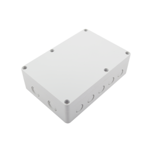 gabinete plástico para exterior (ip65) de 180 x 125 x 57 mm cierre por tornillos.