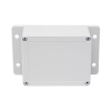 gabinete plástico para exterior (ip65) de 115 x 88 x 55 mm cierre por tornillos.
