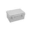 gabinete plástico para exterior (ip65) de 150 x 220 x 105 mm cierre por broche.