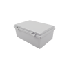 gabinete plástico para exterior ip65 de 170 x 251 x 101 mm cierre por broche.