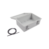 gabinete plástico para exterior ip65 de 170 x 251 x 101 mm cierre por broche.