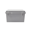 gabinete plástico para exterior (ip65) de 185 x 285 x 180 mm cierre por broche.