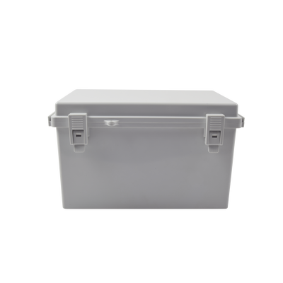 gabinete plástico para exterior (ip65) de 185 x 285 x 180 mm cierre por broche. gabinete plástico para exterior (ip65) de 185 x 285 x 180 mm cierre por broche.
