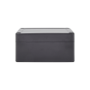 gabinete plástico negro para exterior (ip65) de 100 x 68 x 50 mm cierre por tornillos.