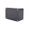 gabinete plástico negro para exterior (ip65) de 100 x 68 x 50 mm cierre por tornillos.