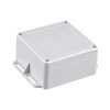 gabinete plástico gris para exterior (ip65) de 120 x 120 x 60 mm cierre por tornillos.