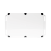 gabinete plástico para exterior (ip65) de 160 x 220 x 100 mm cierre por tornillos metálicos. tiene orejas para instalación a muro.