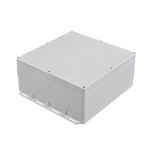 gabinete plástico para exterior (ip65) de 300 x 300 x 150 mm cierre por tornillos.