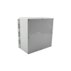 gabinete plástico para exterior (ip65) de 300 x 300 x 150 mm cierre por tornillos.
