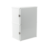 gabinete plástico para exterior (ip65) de 560 x 380 x 265 mm cierre por broche.