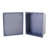 gabinete de aluminio para exterior (ip66) de 252 x 215 x 91 mm cierre por tornillos.