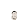 conector metálico tipo glándula para cable de 3 a 6.5 mm de diámetro.