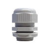 conector plástico blanco tipo glándula para rosca npt 1"