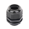 conector plástico negro tipo glándula para rosca npt 1"