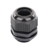 conector plástico negro tipo glándula para rosca npt 1"