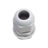 conector plástico blanco tipo glándula para rosca npt 1/2"