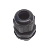 conector plástico negro tipo glándula para rosca npt 1/2"