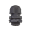 conector plástico negro tipo glándula para rosca npt 1/2"