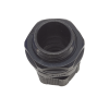 conector plástico negro tipo glándula para rosca npt 1/2"
