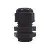 conector plástico negro tipo glándula para rosca npt 1/2"
